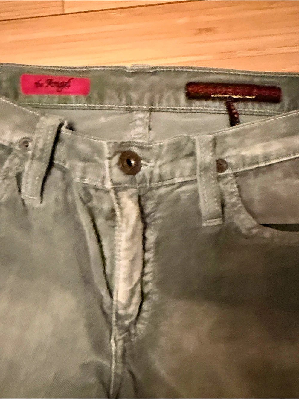 AG- the Angel Women's Boot Cut Jeans in Green - Picture 4 of 8